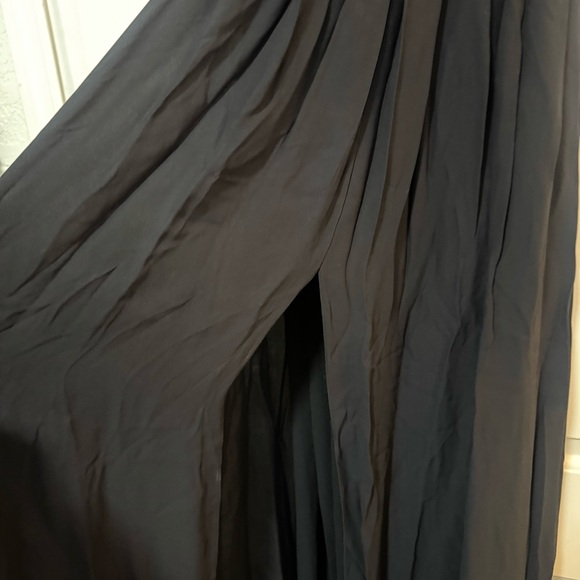 NWT L’agence Black Maxi Dress Front Slit Size 2 - Picture 3 of 9